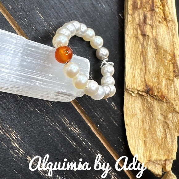 Alquimia Cream and Orange Ring with Distinctive Style - Picture 1 of 2